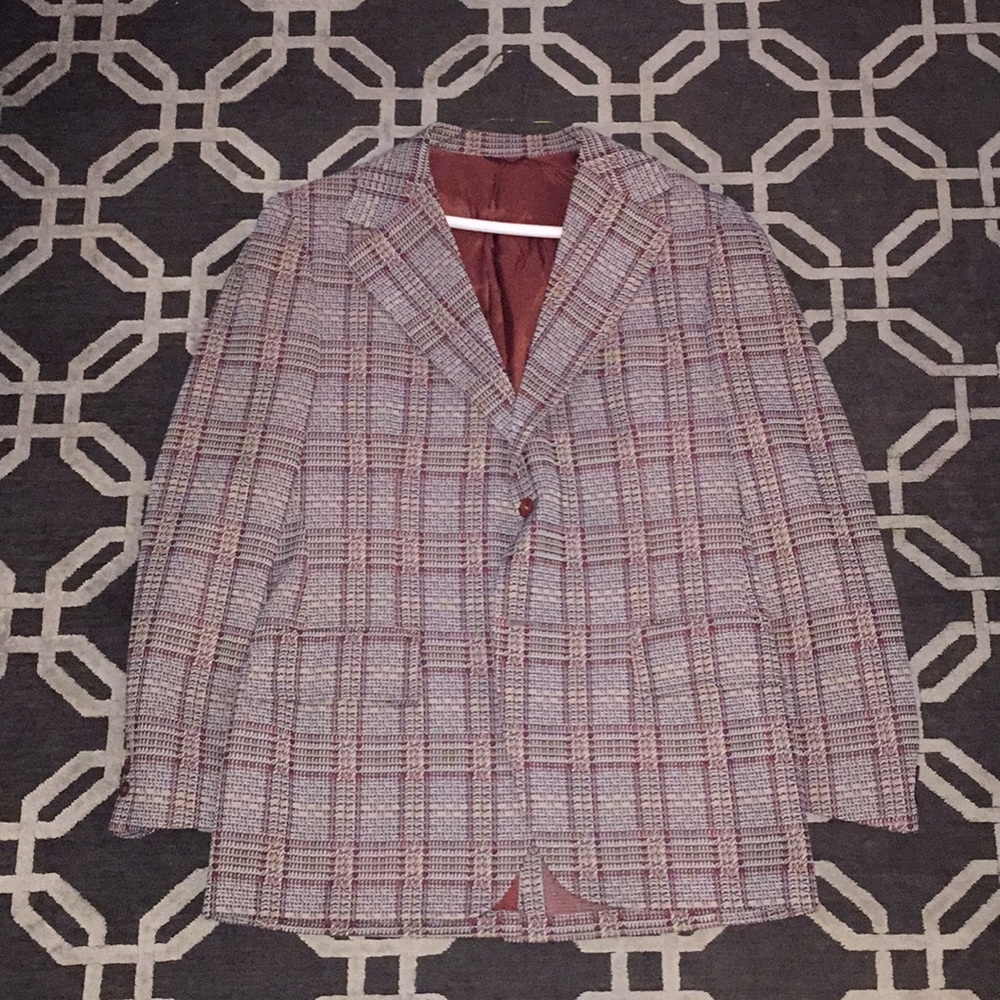 Vintage Plaid Men’s Jacket 44L